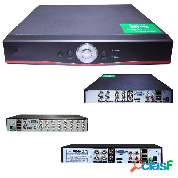 DVR NVR AHD VIDEOSORVEGLIANZA HDMI VGA LAN 4 8 16 CH H264