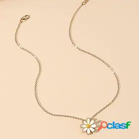 Daysy Pendant Necklace Classic Flower Daisy Dainty Cute