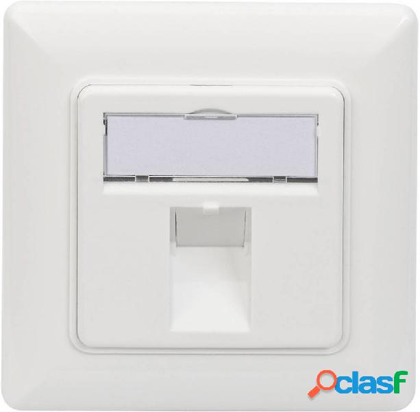 Digitus DN-93811 Supporto per Keystone 1 scomparto Bianco