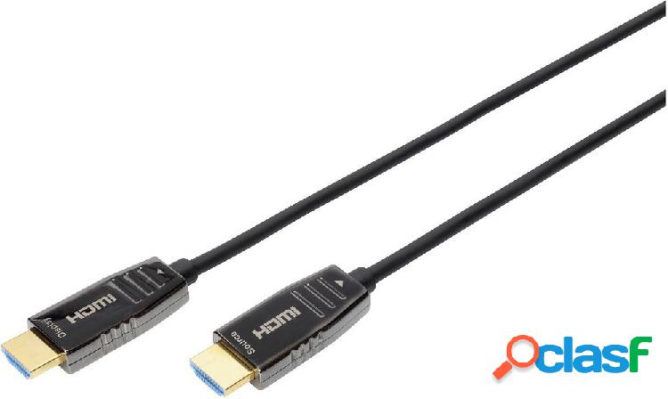 Digitus HDMI Cavo Spina HDMI-A, Spina HDMI-A 15.00 m Nero