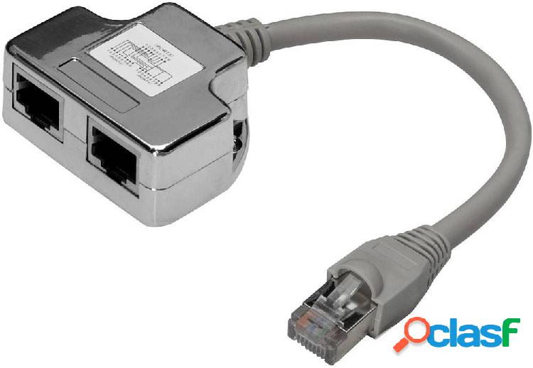 Digitus RJ45 Rete Adattatore CAT 5, CAT 5e [2x Spina RJ45 -