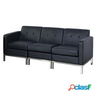 Divano a 3 Posti DEXTER, Classico ed Elegante, in Pelle,