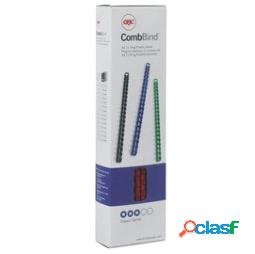 Dorsi spirale - plastica - 21 anelli - 19 mm - bianco - GBC