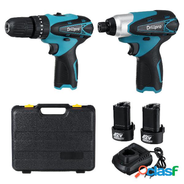 Drillpro 18V Cordless trapano a percussione a tre funzioni