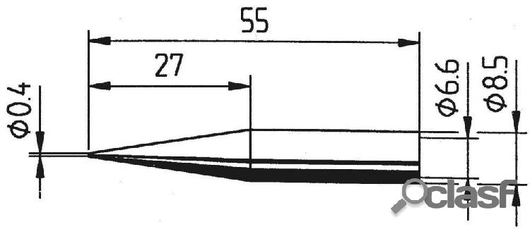 Ersa 842 UD LF Punta di saldatura Forma matita, prolungata