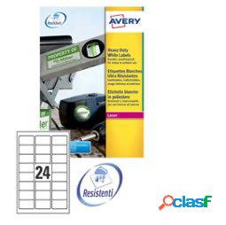 Etichetta in poliestere L4773 - adatta a stampanti laser -