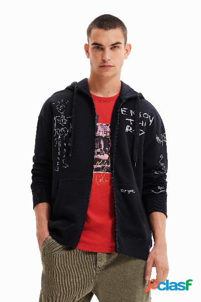 Felpa oversize con zip