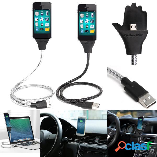Flessibile Micro USB cavo del caricatore di sincronizzazione