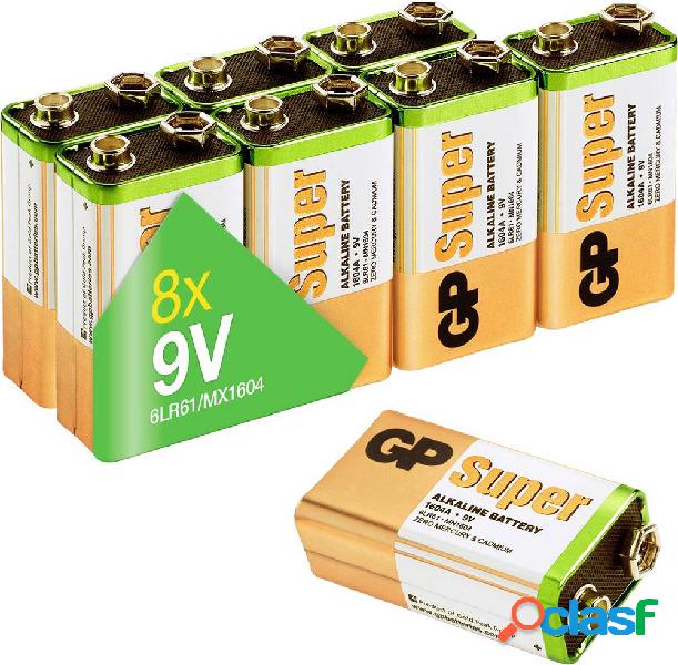 GP Batteries GP1604A-2LB8 Batteria da 9 V Alcalina/manganese