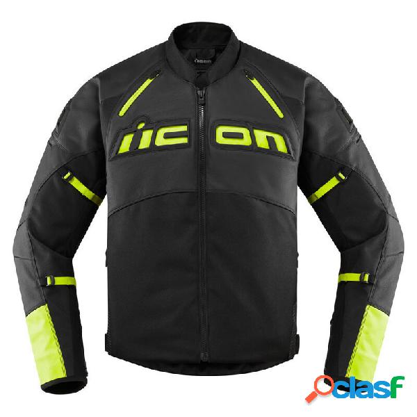 Giacca moto Icon Contra2 nero/giallo