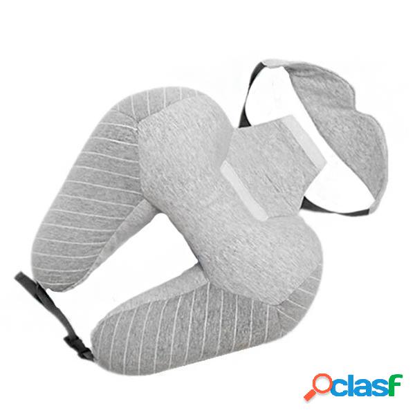 IPRee® 2 In 1 U Shape Collo Cuscino poggiatesta in cotone