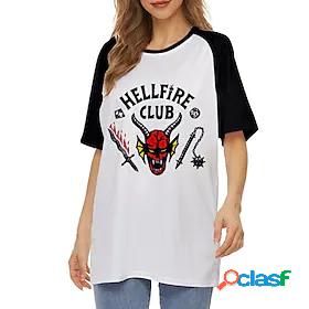 Inspired by Stranger Things Hellfire Club Terylene T-shirt