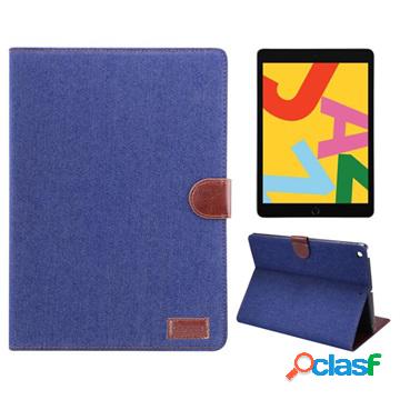 Jeans Series iPad 10.2 2019/2020/2021 Custodia Folio - Blu