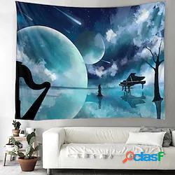 La Luna Nel Buio Arazzo Da Parete Art Decor Coperta Tenda