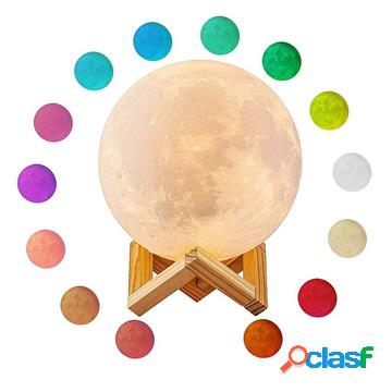 Lampada lunare a LED RGB / Luce notturna YK2302 - 15 cm,