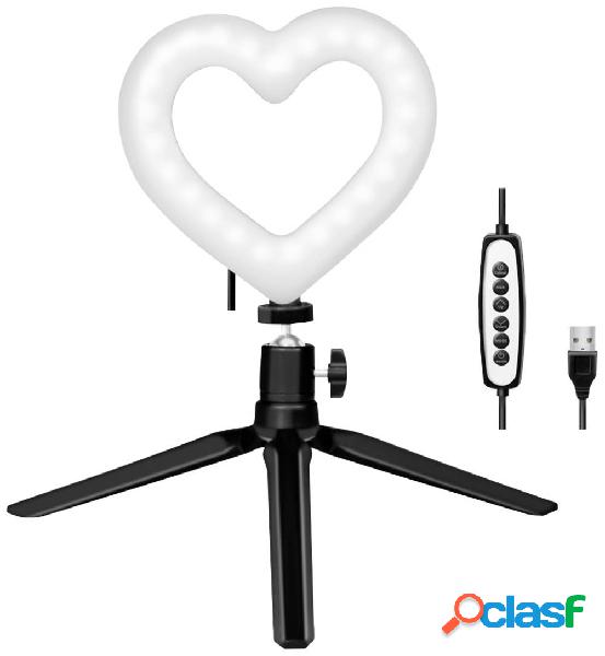 LogiLink Ring Light Heart Stativo ERP E (A - G) Treppiede