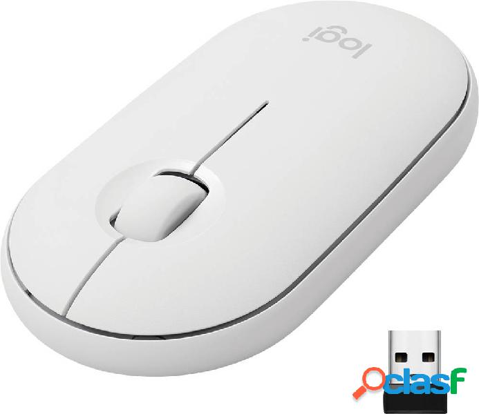 Logitech Pebble M350 Mouse wireless Bluetooth®, Senza fili