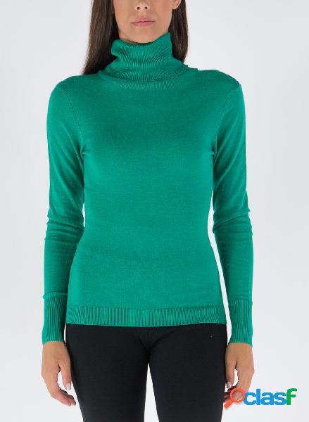 MAGLIONE SLIM CON COLLO ALTO