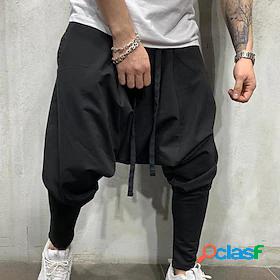 Men's Casual Hip-Hop Baggy Harem Full Length Pants