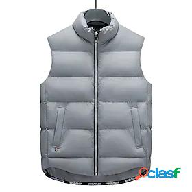 Mens Down Hiking Vest Quilted Puffer Vest Down Vest Winter