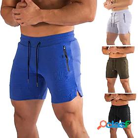 Men's Drawstring Running Shorts Bottoms Breathable Soft