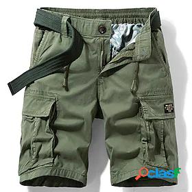 Men's Hiking Cargo Shorts Drawstring Military Summer Outdoor