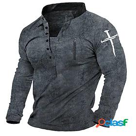 Mens Unisex Graphic Prints Cross Sweatshirt Pullover Zipper
