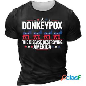 Mens Unisex T shirt Tee Graphic Prints Letter Animal 3D