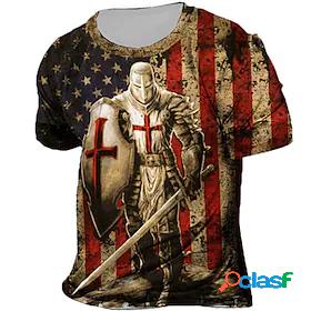 Mens Unisex T shirt Tee Graphic Soldier National Flag 3D
