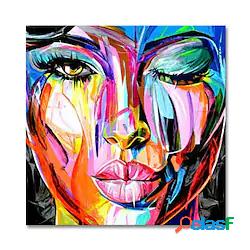 Mintura Dipinto A Mano Viso Olio Su Tela Decorazione Di Arte