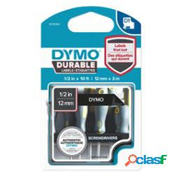 Nastro D1 Durable 1978365 - 12 mm x 3 mt - nero-bianco -