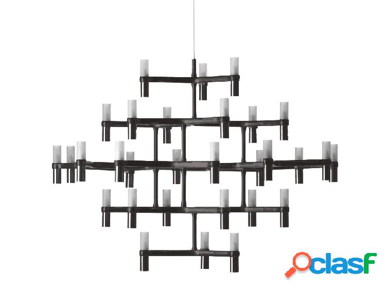 Nemo Crown Major Black Plated Lampada a Sospensione