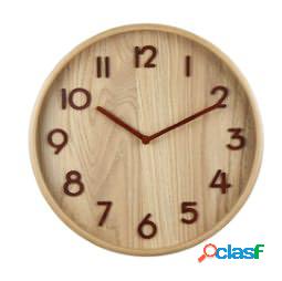 Orologio da parete Wood - D 32 cm - legno - Methodo (unit