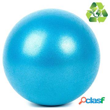 Palla da yoga ecologica per esercizi - 25 cm - blu