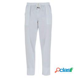 Pantalone Pitagora - unisex - 100 cotone - taglia M - bianco