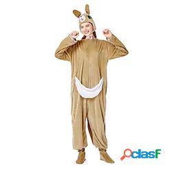 Per adulto Pigiama Kigurumi Canguro Canguro Pigiama a