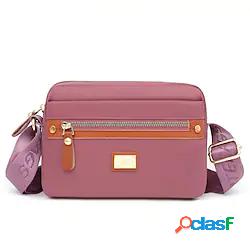 Per donna Borsa a tracolla Tessuto Oxford Nylon Bottoni