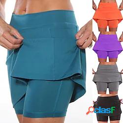 Per donna Gonna da tennis Pantaloncini da yoga Gonna Yoga 2