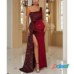 Per donna Vestito da festa Vestito maxi Rosso Senza maniche