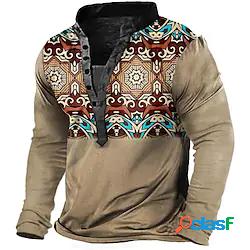Per uomo Unisex Felpa Maglione Color Block Stampe astratte