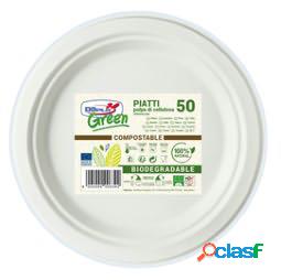 Piatti frutta - diametro 170 mm - biodegradabili - Dopla