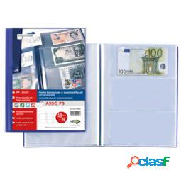Porta scontrini e banconote Asso PS - 21 x 29.7 cm - blu -