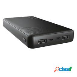 Powerbank ultrasottile Primo - 20.000 mAh - nero - Trust