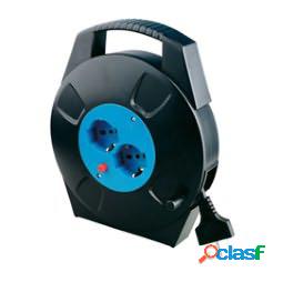Prolunga con avvolgicavo da 8 mt - 2 prese Schuko-bipasso -
