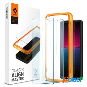 Proteggi Schermo Spigen Glas.tR AlignMaster per Sony Xperia