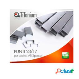 Punti metallici 23-17 - TiTanium - conf. 1000 pezzi (unit