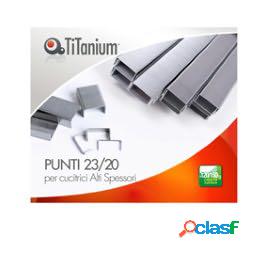 Punti metallici 23-20 - TiTanium - conf. 1000 pezzi (unit