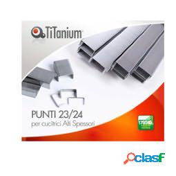 Punti metallici 23-24 - TiTanium - conf. 1000 pezzi (unit