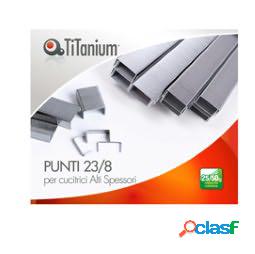 Punti metallici - 23-8 - TiTanium - conf. 1000 pezzi (unit