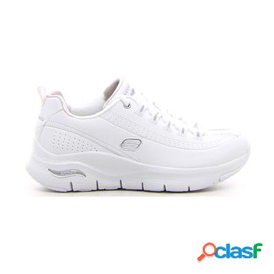 SKECHERS Arch fit Citi Drive sneaker - bianco argento